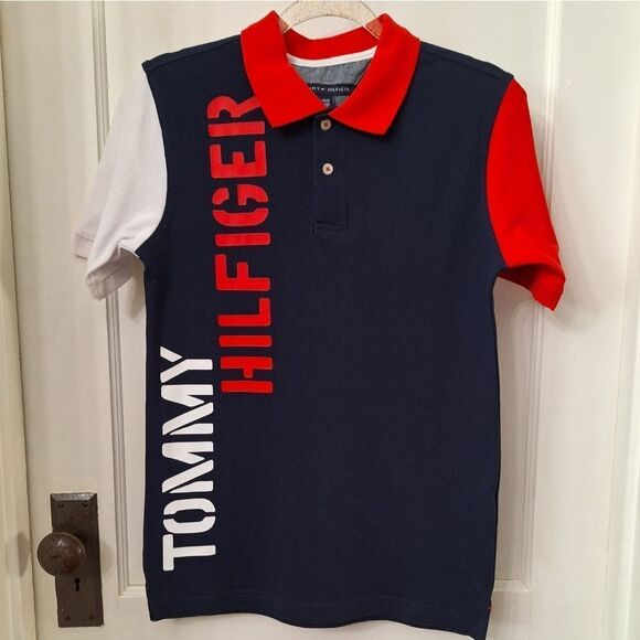 Tommy Hilfiger Big Boy's Short Sleeve Polo Size Large (16/18) - Picture 2 of 6